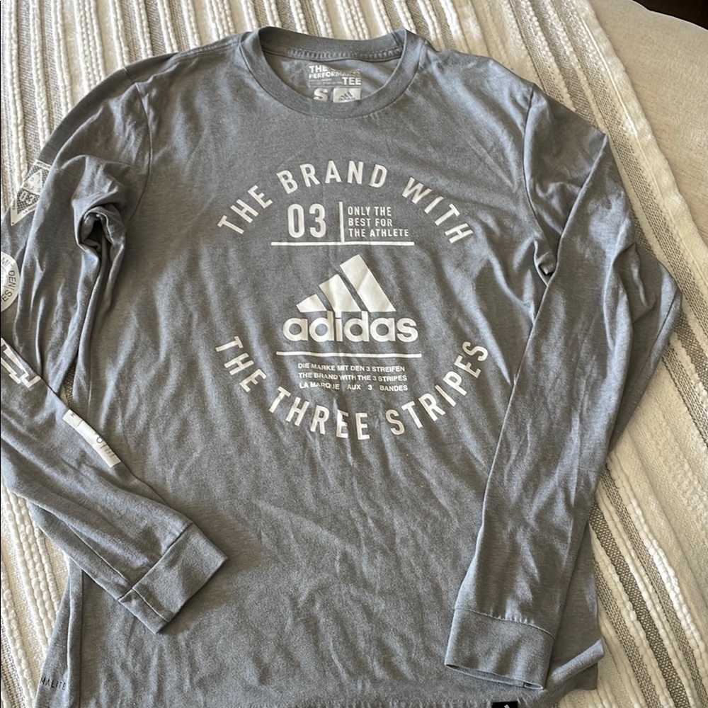 Adidas Gray Long Sleeve Shirt